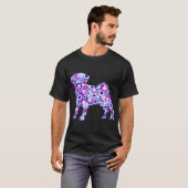 パグ - アニマルアート Tシャツ (正面フル)