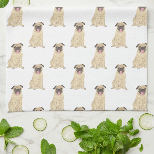 パグ キッチンタオル (折り畳み)
