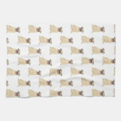 パグ キッチンタオル (横)