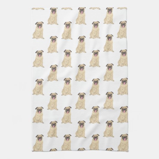 パグ キッチンタオル (縦)