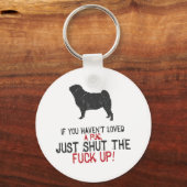 パグ キーホルダー (正面)