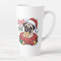パグ クリスマスマグカップ スリ―・オール・デイ ホリデー コーヒー