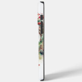 パグ クリスマスリース 祝祭の子犬 Case-Mate iPhoneケース (裏面 / 左)