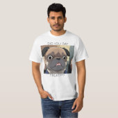 パグ コミック Tシャツ (正面フル)
