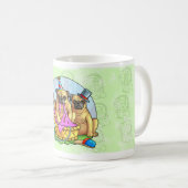 パグ コーヒーマグカップ (正面右)