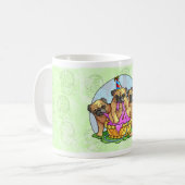 パグ コーヒーマグカップ (正面左)