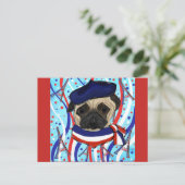 パグ シーズンポストカード (スタンド正面)