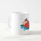 パグ スイカ  コーヒーマグカップ (正面左)