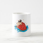 パグ スイカ  コーヒーマグカップ (中央)