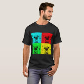 パグ スケッチブック 5 POP ART Tシャツ (正面フル)