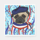 パグ スタンダードランチョンナプキン (正面)