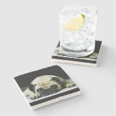 パグ ストーンコースター (横)