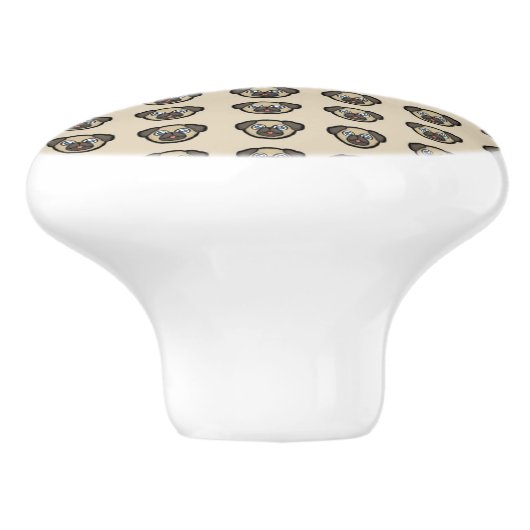 パグ セラミックノブ (側面)