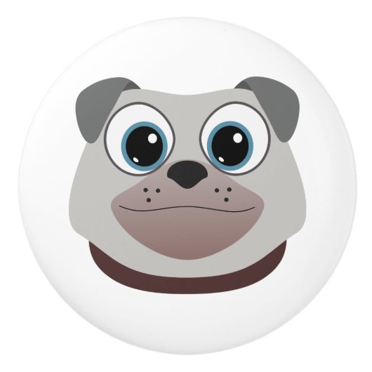 パグ セラミックノブ (正面)