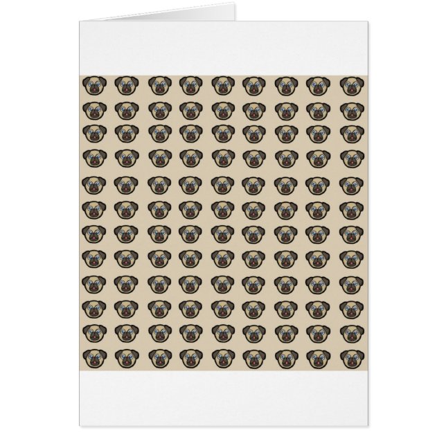 パグ タイル背景 (正面)