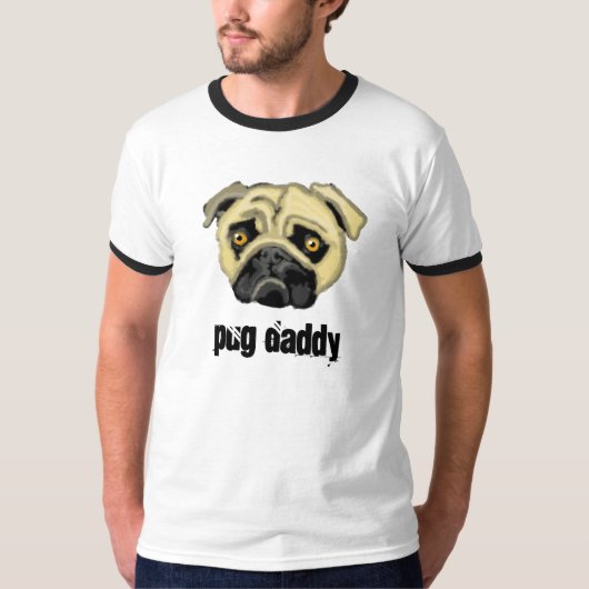 パグ・ダディTシャツ Tシャツ (正面)