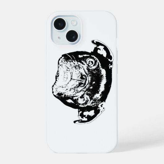 パグ テック シェル iPhone 15ケース (裏面)