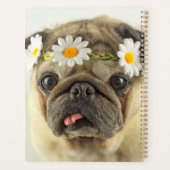 パグ(デイジークラウン付) プランナー手帳 (裏面)
