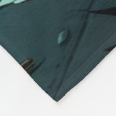 パグ・ドッグ紳士のヴィンテージ フリースブランケット (角)