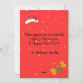 パグ・ドッグ・クリスマス シーズンカード (裏面)