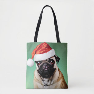 パグ・ドッグ・クリスマス トートバッグ