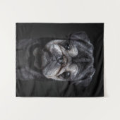 パグ ネオ ブランケット タペストリー (正面(横))