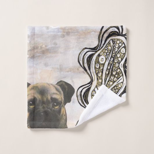 パグ バスタオルセット (ウォッシュタオル)