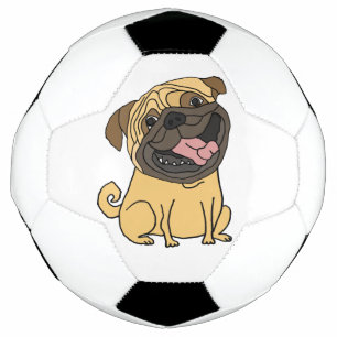 パグ・パおもしろいッピー・ドッグ・サッカーボール サッカーボール