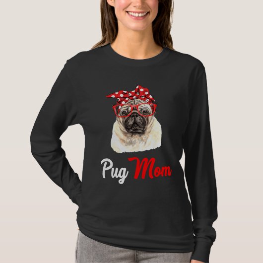 パグ,パグ母,パグ母,パグ犬,パグの贈り物 Tシャツ (正面)