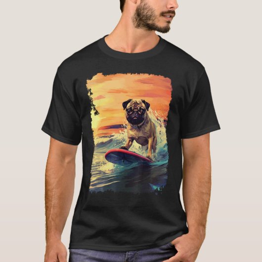 パグ パドルボード Tシャツ (正面)