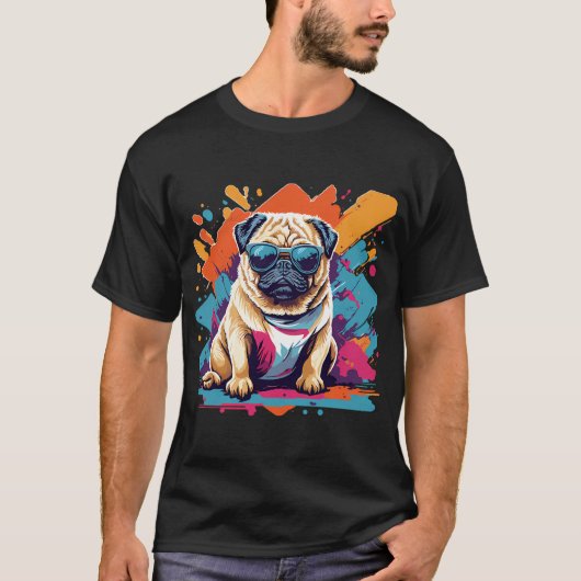 パグ ビンテージ Tシャツ (正面)