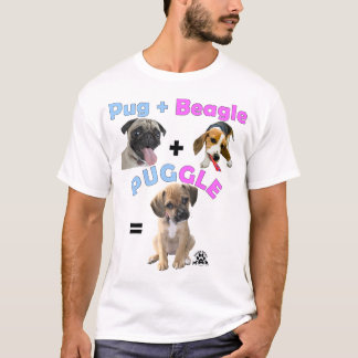パグ + ビーグル犬= Puggle Tシャツ