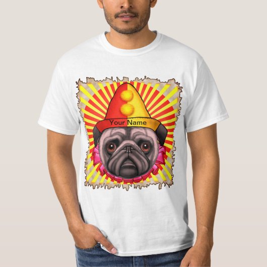 パグ ピエロ  Tシャツ (正面)