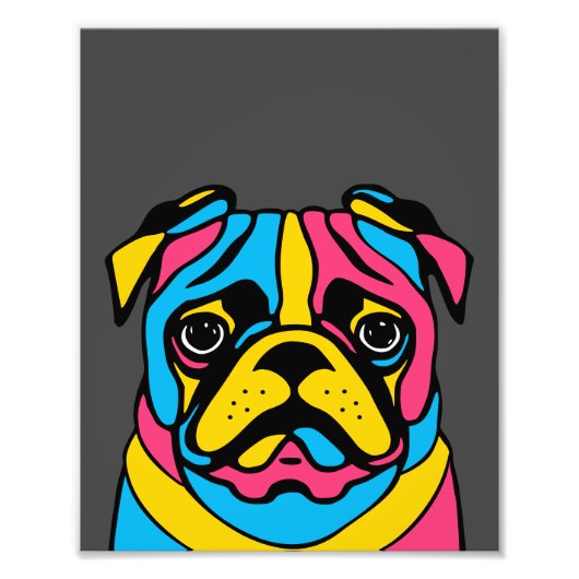 パグ フォトプリント            (正面)