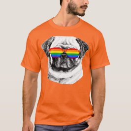 パグ プライド サングラス Tシャツ