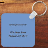 パグ ベストフレンド オーダーメイド 名前 戻る 情報 キーホルダー (裏面)