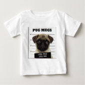 パグ ベビーTシャツ (正面)