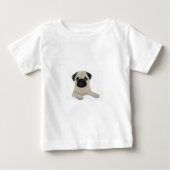 パグ ベビーTシャツ (正面)