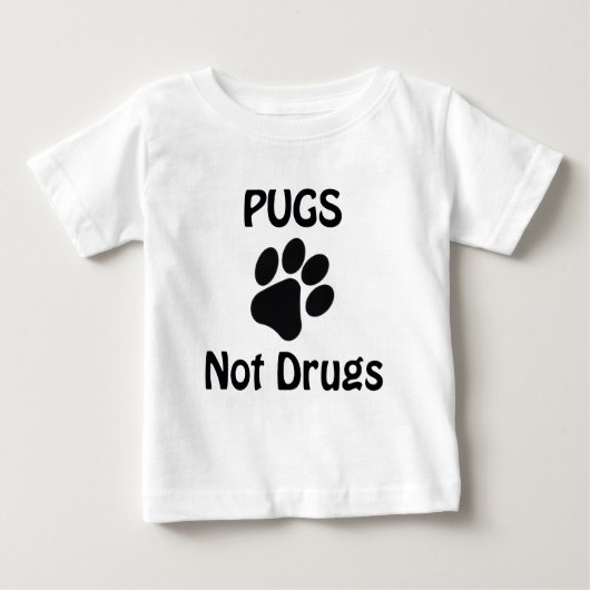 パグ ベビーTシャツ (正面)