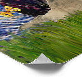 パグ・ペア（子鹿） – 星空の夜 ポスター (角)