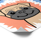 パグ ポスター (角)