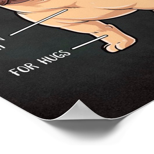 パグ ポスター (角)