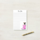 パグ ポストイット (デスク上)