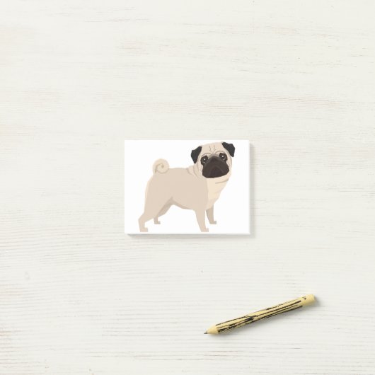 パグ ポストイット (デスク上)