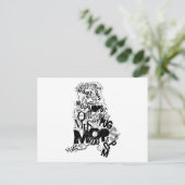 パグ ポストカード (スタンド正面)