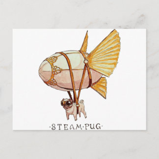 パグ ポストカード