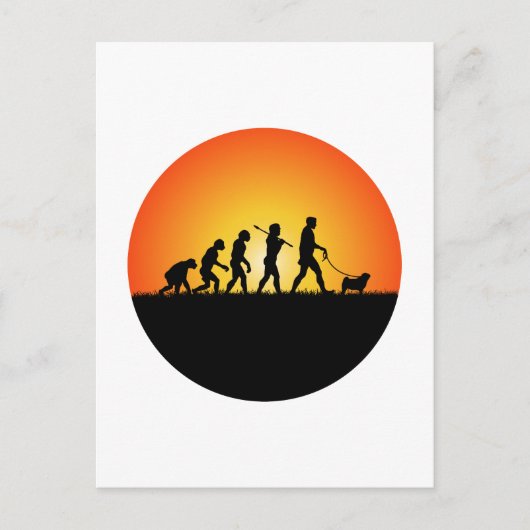 パグ ポストカード (正面)