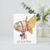 パグ ポストカード (スタンド正面)