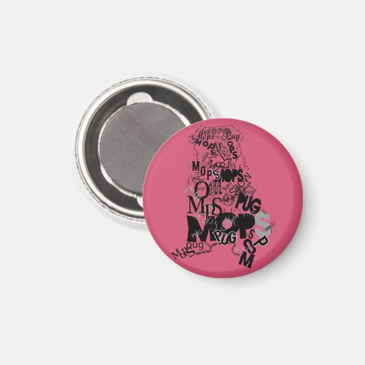 パグ マグネット (正面/裏面)