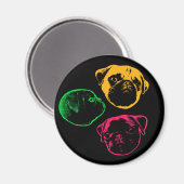 パグ マグネット (正面/裏面)